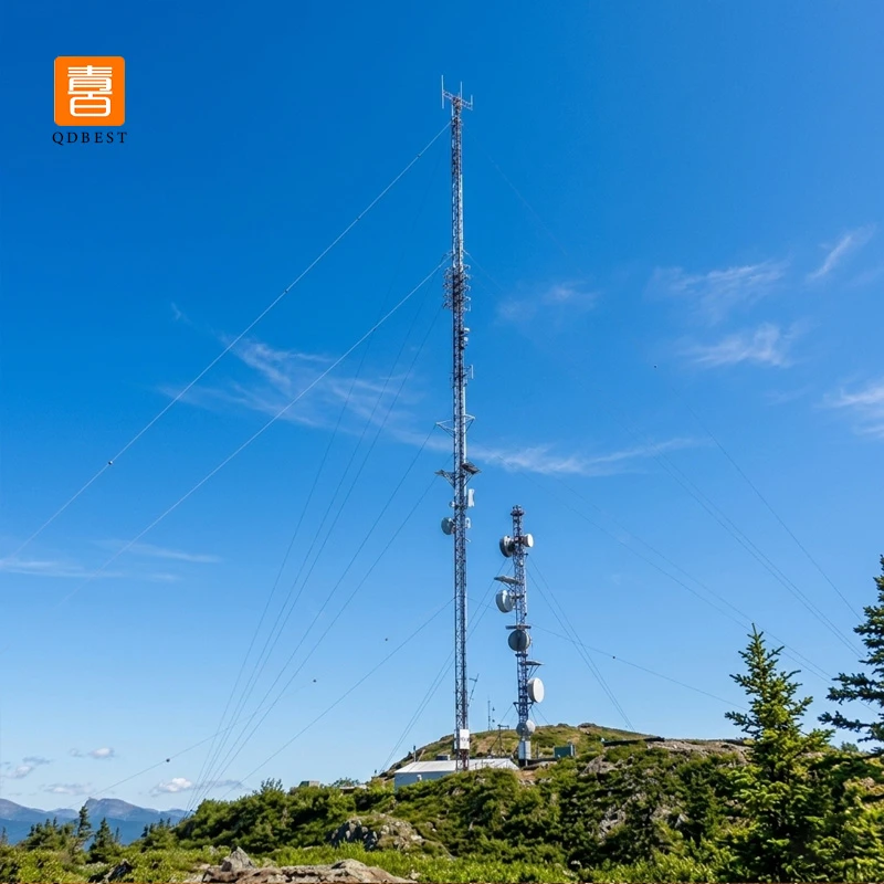 info-1-1 Guyed Wire Steel Tower For Telecom