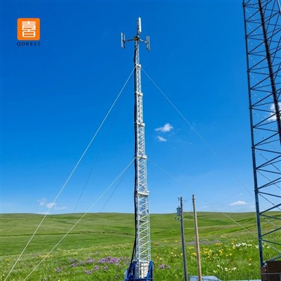 Menara Antena Komunikasi Tiang Kawat Keluli Tergalvani Guyed
