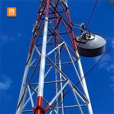 Guyed Wire Menara Telekomunikasi Keluli Tiub Tergalvani